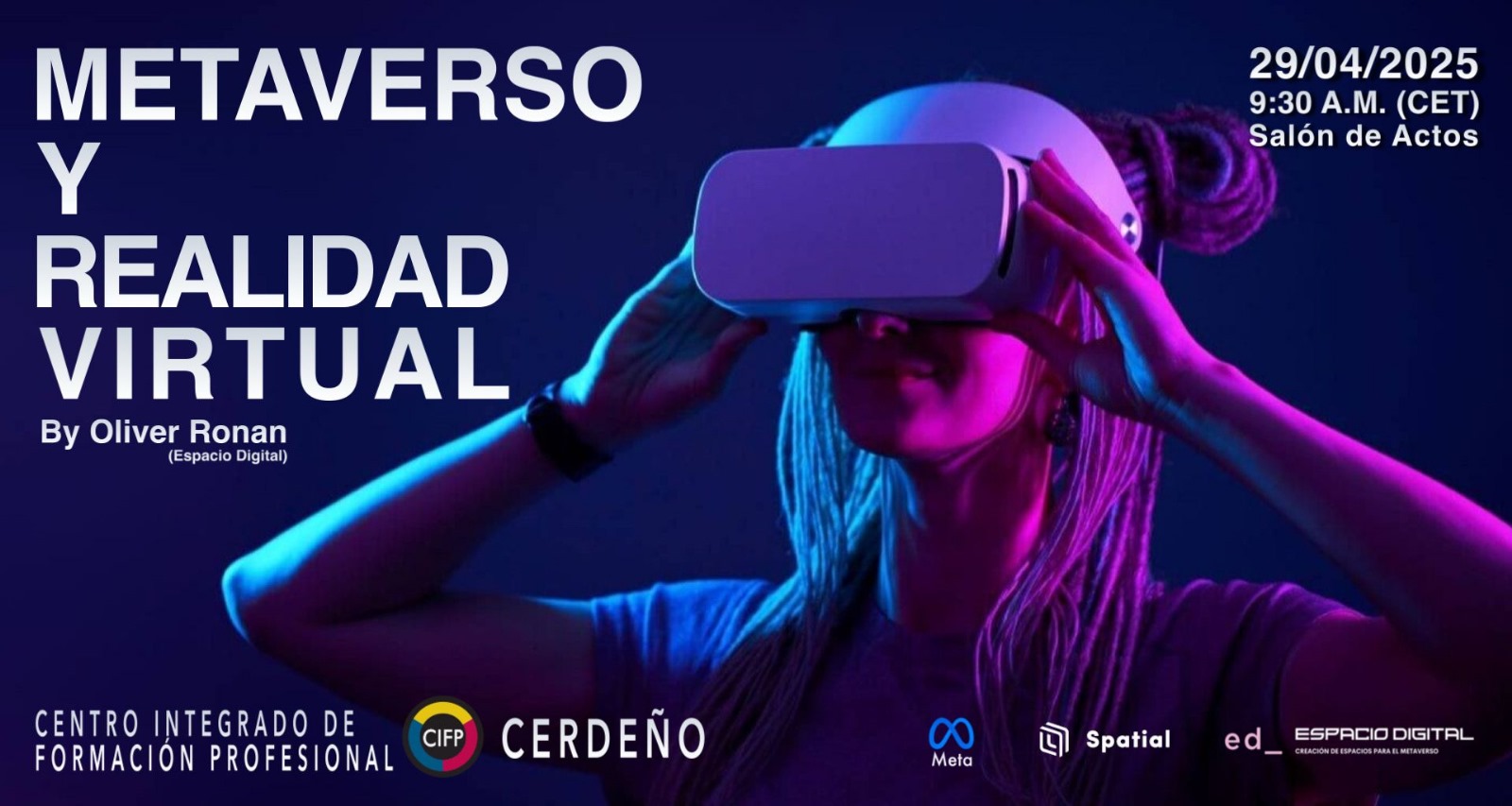 EVENTO SOBRE REALIDAD VIRTUAL, AUMENTADA Y METAVERSO